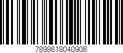 Código de barras (EAN, GTIN, SKU, ISBN): '7898618040906'