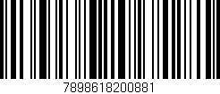 Código de barras (EAN, GTIN, SKU, ISBN): '7898618200881'