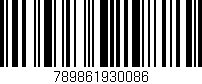 Código de barras (EAN, GTIN, SKU, ISBN): '789861930086'