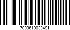 Código de barras (EAN, GTIN, SKU, ISBN): '7898619833491'