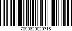Código de barras (EAN, GTIN, SKU, ISBN): '7898620029715'