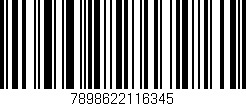 Código de barras (EAN, GTIN, SKU, ISBN): '7898622116345'
