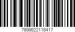 Código de barras (EAN, GTIN, SKU, ISBN): '7898622118417'