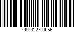 Código de barras (EAN, GTIN, SKU, ISBN): '7898622700056'