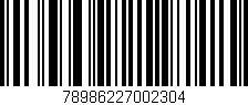 Código de barras (EAN, GTIN, SKU, ISBN): '78986227002304'