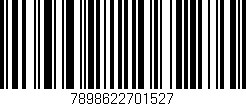 Código de barras (EAN, GTIN, SKU, ISBN): '7898622701527'