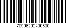 Código de barras (EAN, GTIN, SKU, ISBN): '78986232408580'