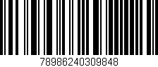 Código de barras (EAN, GTIN, SKU, ISBN): '78986240309848'