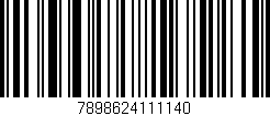 Código de barras (EAN, GTIN, SKU, ISBN): '7898624111140'