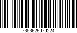 Código de barras (EAN, GTIN, SKU, ISBN): '7898625070224'