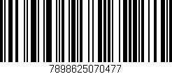 Código de barras (EAN, GTIN, SKU, ISBN): '7898625070477'