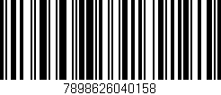 Código de barras (EAN, GTIN, SKU, ISBN): '7898626040158'