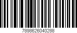 Código de barras (EAN, GTIN, SKU, ISBN): '7898626040288'