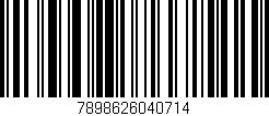 Código de barras (EAN, GTIN, SKU, ISBN): '7898626040714'