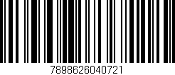 Código de barras (EAN, GTIN, SKU, ISBN): '7898626040721'