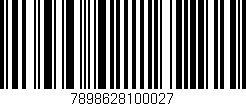 Código de barras (EAN, GTIN, SKU, ISBN): '7898628100027'