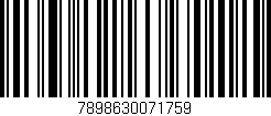 Código de barras (EAN, GTIN, SKU, ISBN): '7898630071759'