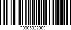 Código de barras (EAN, GTIN, SKU, ISBN): '7898632200911'