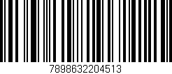 Código de barras (EAN, GTIN, SKU, ISBN): '7898632204513'