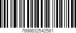 Código de barras (EAN, GTIN, SKU, ISBN): '7898632542561'