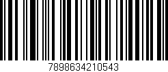 Código de barras (EAN, GTIN, SKU, ISBN): '7898634210543'