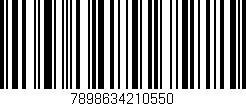 Código de barras (EAN, GTIN, SKU, ISBN): '7898634210550'