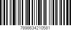 Código de barras (EAN, GTIN, SKU, ISBN): '7898634210581'