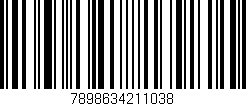 Código de barras (EAN, GTIN, SKU, ISBN): '7898634211038'