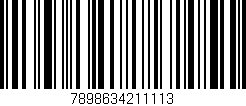 Código de barras (EAN, GTIN, SKU, ISBN): '7898634211113'