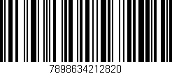 Código de barras (EAN, GTIN, SKU, ISBN): '7898634212820'