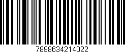 Código de barras (EAN, GTIN, SKU, ISBN): '7898634214022'
