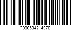 Código de barras (EAN, GTIN, SKU, ISBN): '7898634214978'