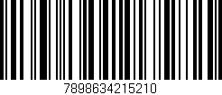 Código de barras (EAN, GTIN, SKU, ISBN): '7898634215210'