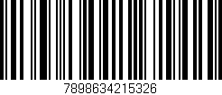 Código de barras (EAN, GTIN, SKU, ISBN): '7898634215326'