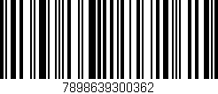 Código de barras (EAN, GTIN, SKU, ISBN): '7898639300362'