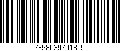 Código de barras (EAN, GTIN, SKU, ISBN): '7898639791825'