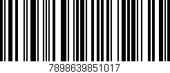 Código de barras (EAN, GTIN, SKU, ISBN): '7898639851017'
