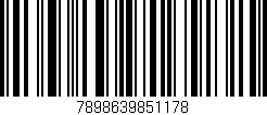 Código de barras (EAN, GTIN, SKU, ISBN): '7898639851178'