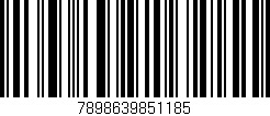 Código de barras (EAN, GTIN, SKU, ISBN): '7898639851185'