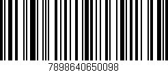 Código de barras (EAN, GTIN, SKU, ISBN): '7898640650098'