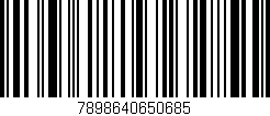 Código de barras (EAN, GTIN, SKU, ISBN): '7898640650685'