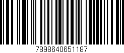 Código de barras (EAN, GTIN, SKU, ISBN): '7898640651187'
