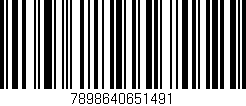 Código de barras (EAN, GTIN, SKU, ISBN): '7898640651491'