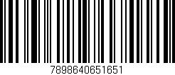 Código de barras (EAN, GTIN, SKU, ISBN): '7898640651651'