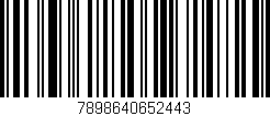 Código de barras (EAN, GTIN, SKU, ISBN): '7898640652443'