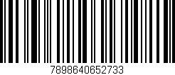 Código de barras (EAN, GTIN, SKU, ISBN): '7898640652733'