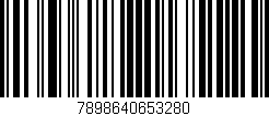 Código de barras (EAN, GTIN, SKU, ISBN): '7898640653280'