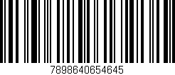 Código de barras (EAN, GTIN, SKU, ISBN): '7898640654645'