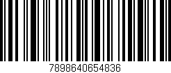 Código de barras (EAN, GTIN, SKU, ISBN): '7898640654836'