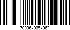 Código de barras (EAN, GTIN, SKU, ISBN): '7898640654867'